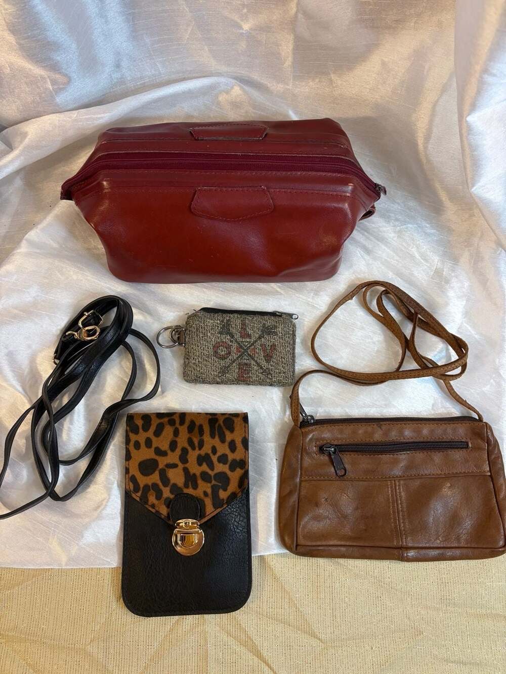 Mona B Handbag Pouch Bundle 5 Pieces